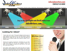 Tablet Screenshot of jokewriters.com